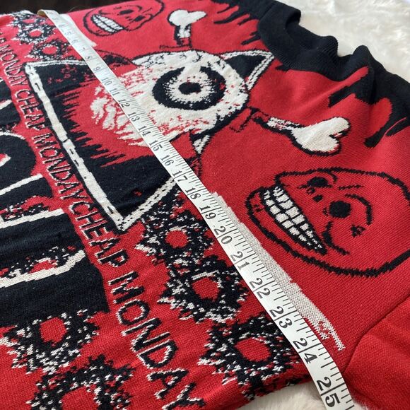 Cheap Monday Unisex Medium Stranger Than‎ Fiction Knit Show Me Love Sweater - Picture 9 of 16